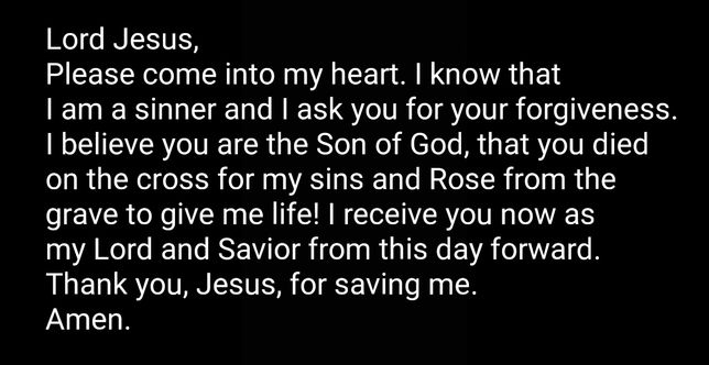 Accept Jesus
